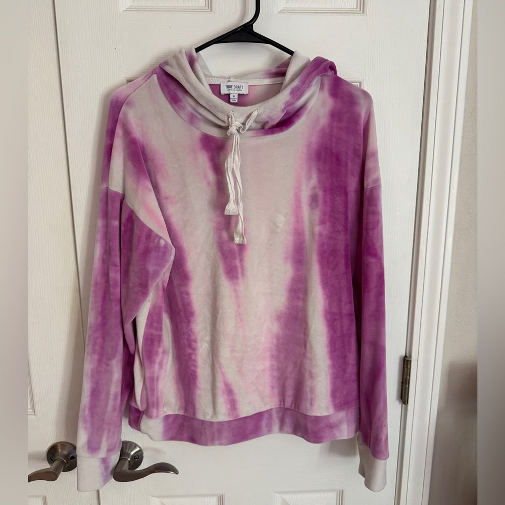 Pink or purple tie dye hoodie